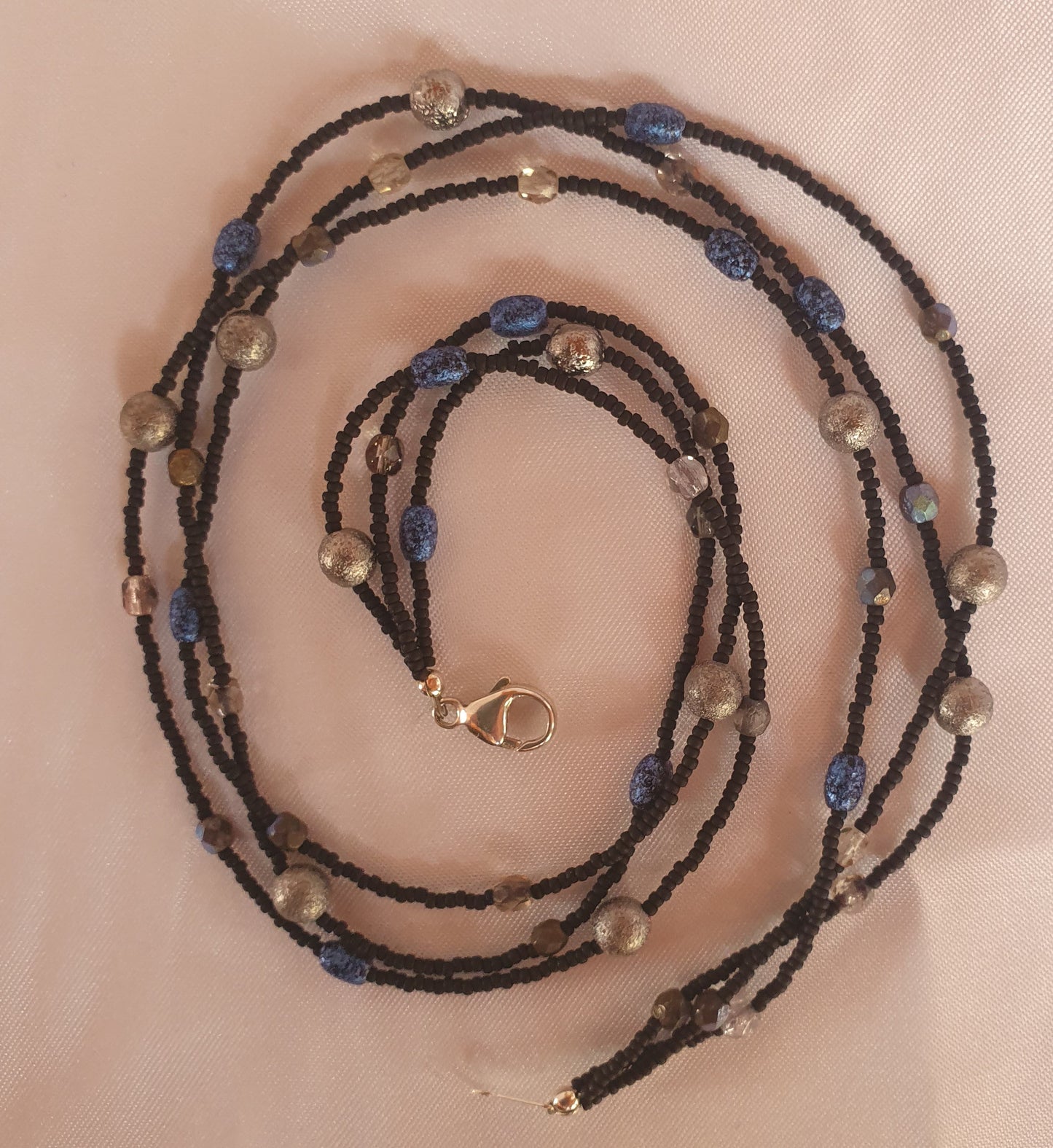 Czech glass Hand beaded necklace