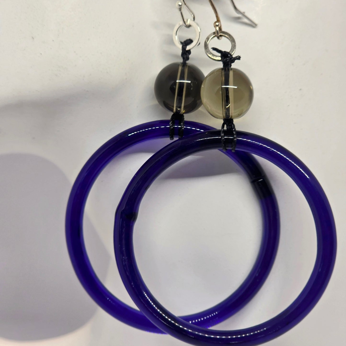 Hand Blown Glass Hoops