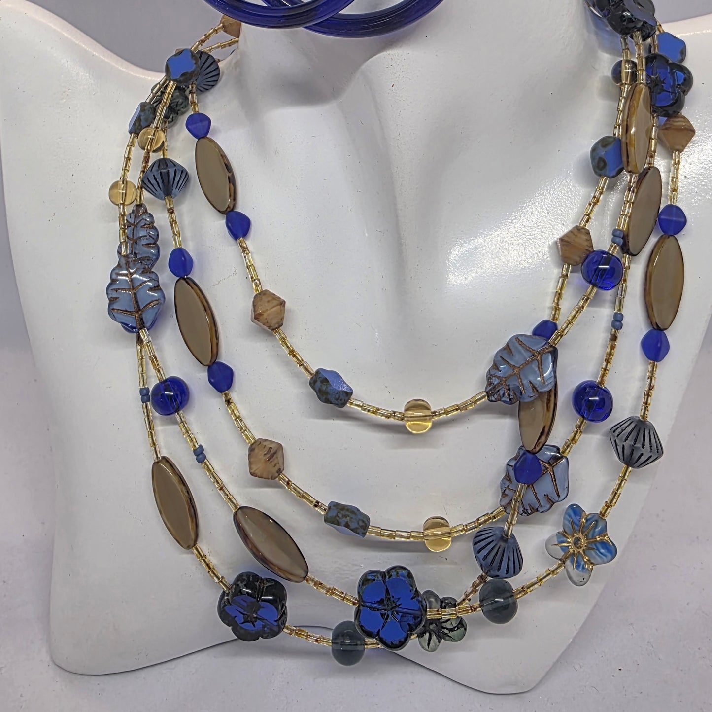 Hand Beaded Czech Glass Necklace
