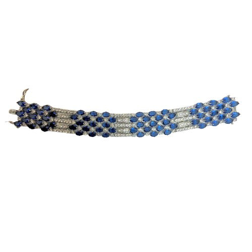 Stainless Steel Cubic Zirconia Bracelet
