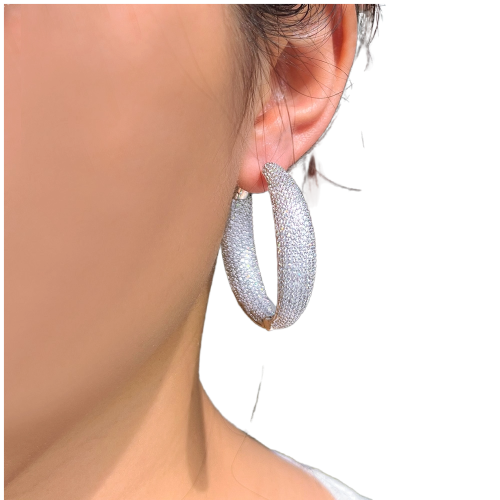 Cubic Zirconia Hoops