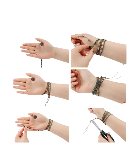 Baroque and seed Pearl wrist wrap