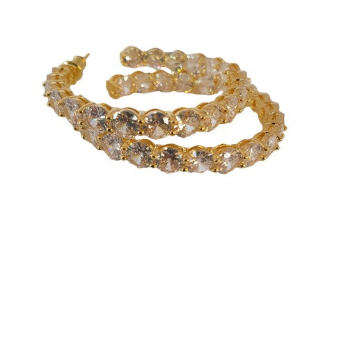 18K Gold dipped hoops and Sterling Silver dipped