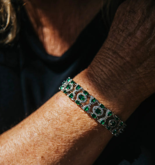 Green Cubic Zirconia Bracelet