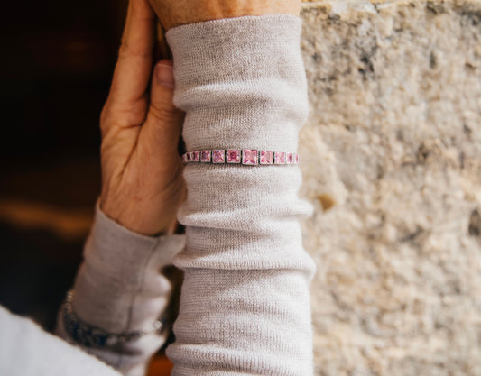 Pink Cubic Zirconia Bracelet