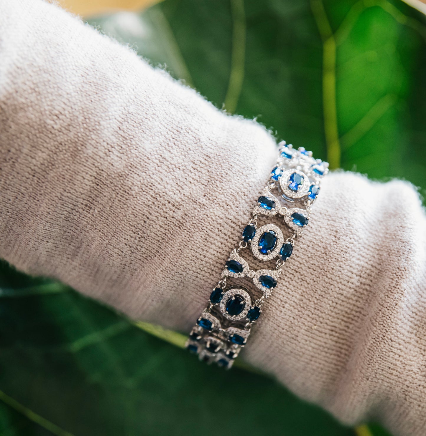 Blue Cubic Zirconia Bracelet