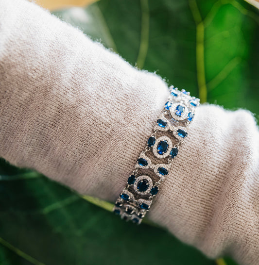 Blue Cubic Zirconia Bracelet