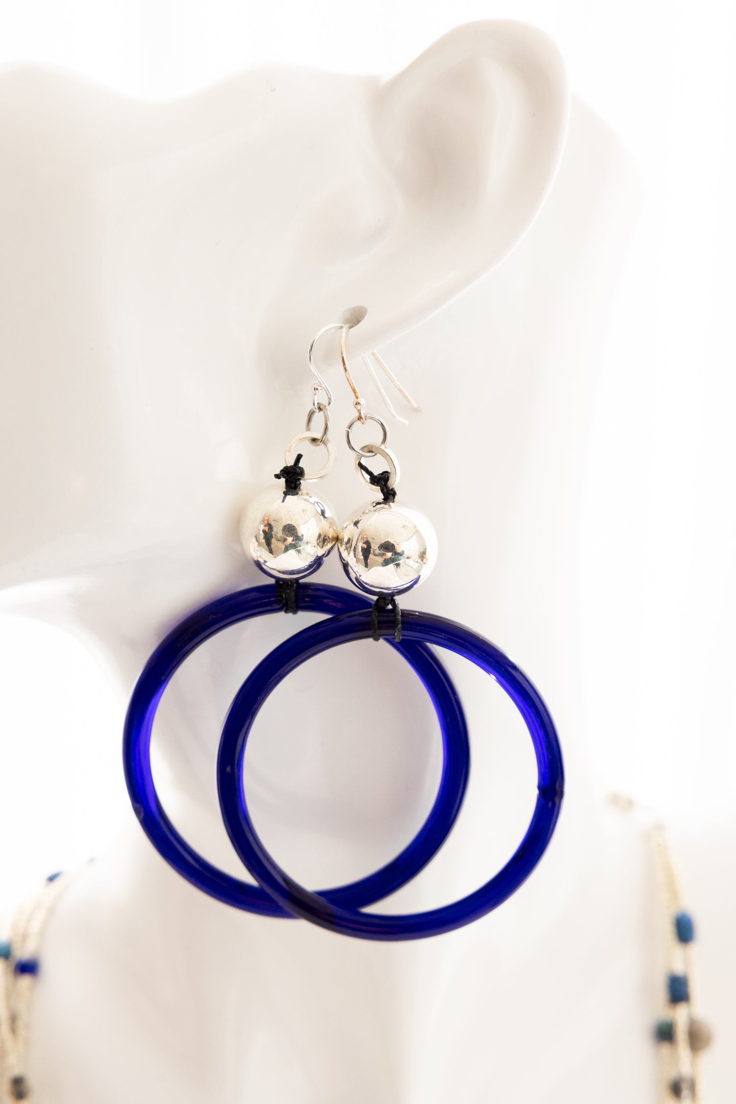 Hand Blown Glass Hoops