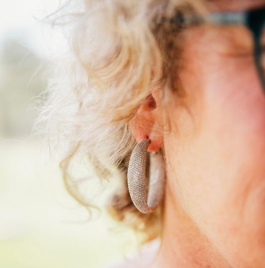 Cubic Zirconia Hoops