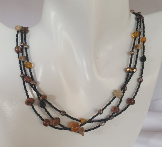 Czech Glass Hand beaded necklace