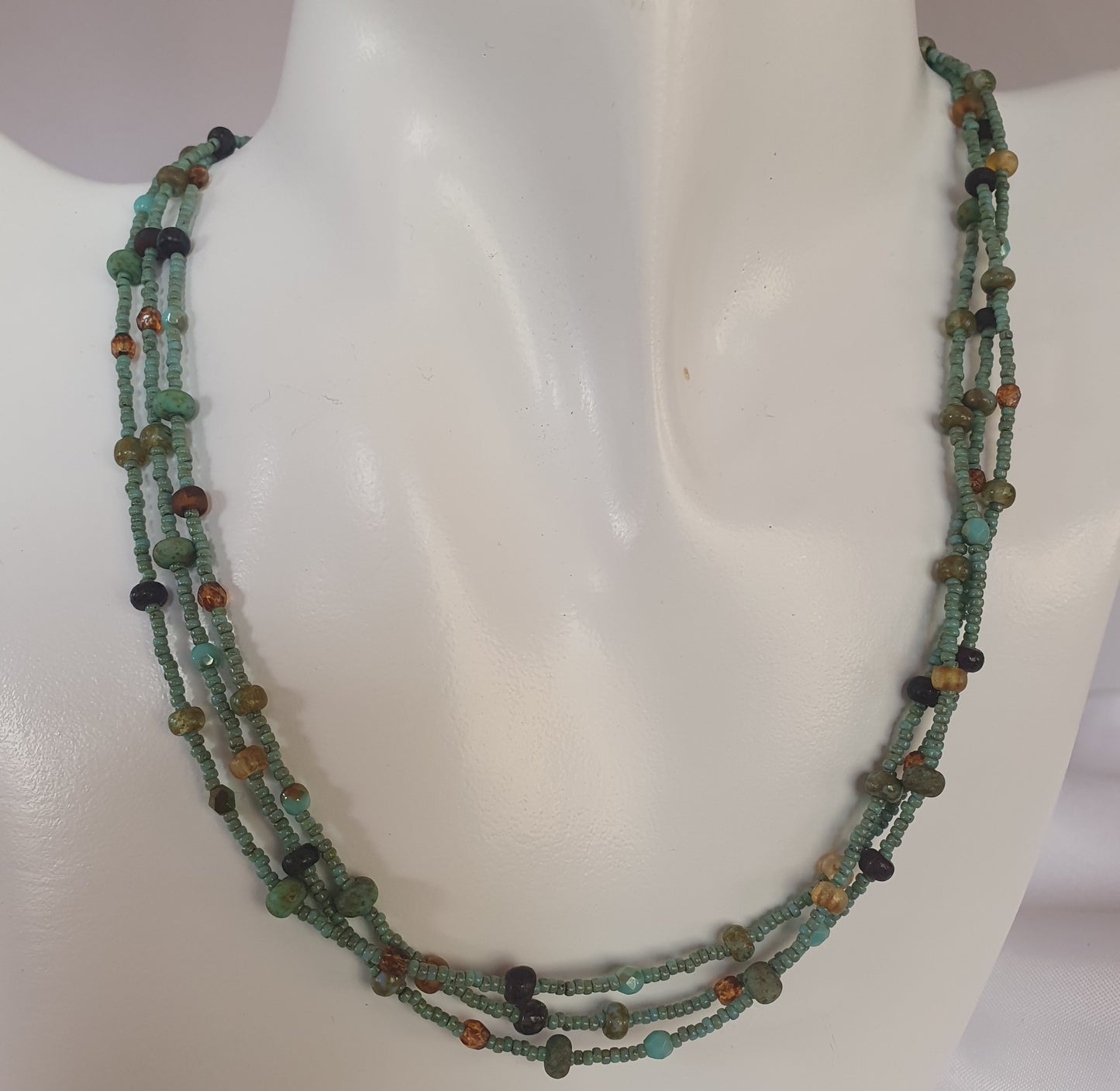 Czech Glass Hand beaded necklace