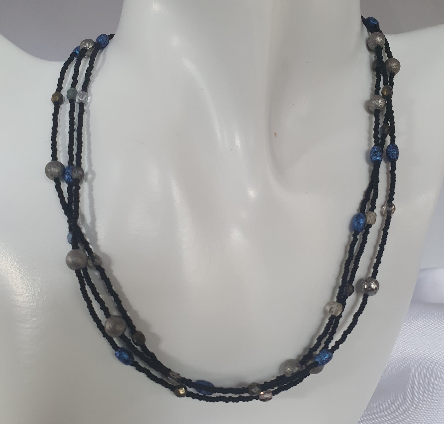 Czech glass Hand beaded necklace