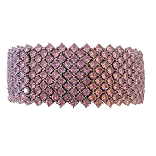 Pink Cubic Zirconia Bracelet