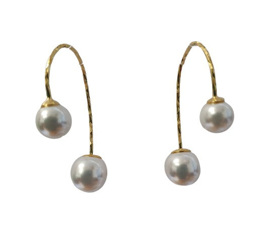 18K Gold Plated Pearl drops