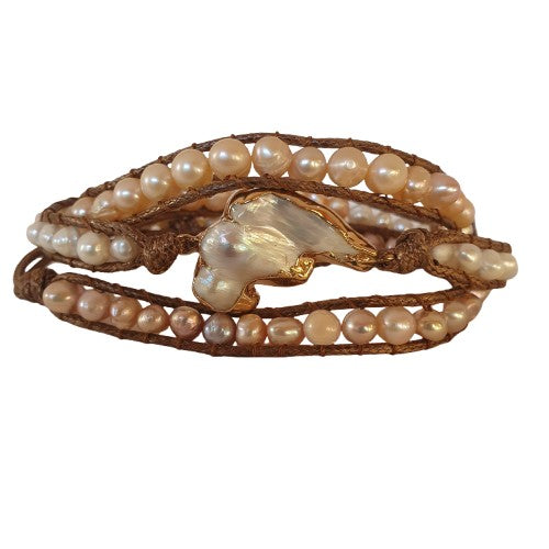 Baroque Pearl Wrist Wrap