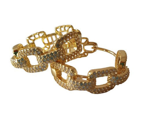 Cubic Zirconia hoops