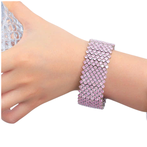 Pink Cubic Zirconia Bracelet