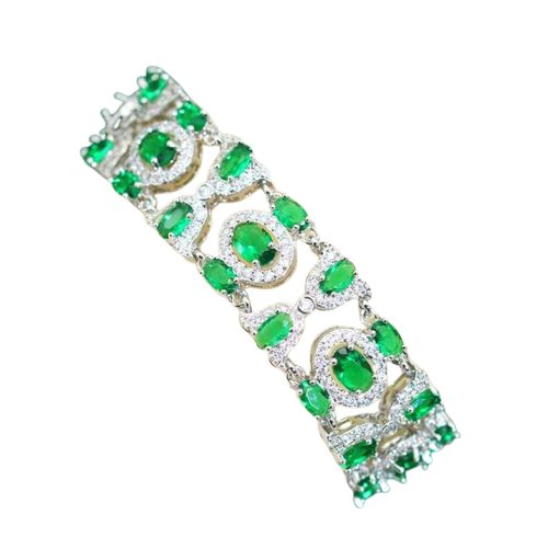 Green Cubic Zirconia Bracelet
